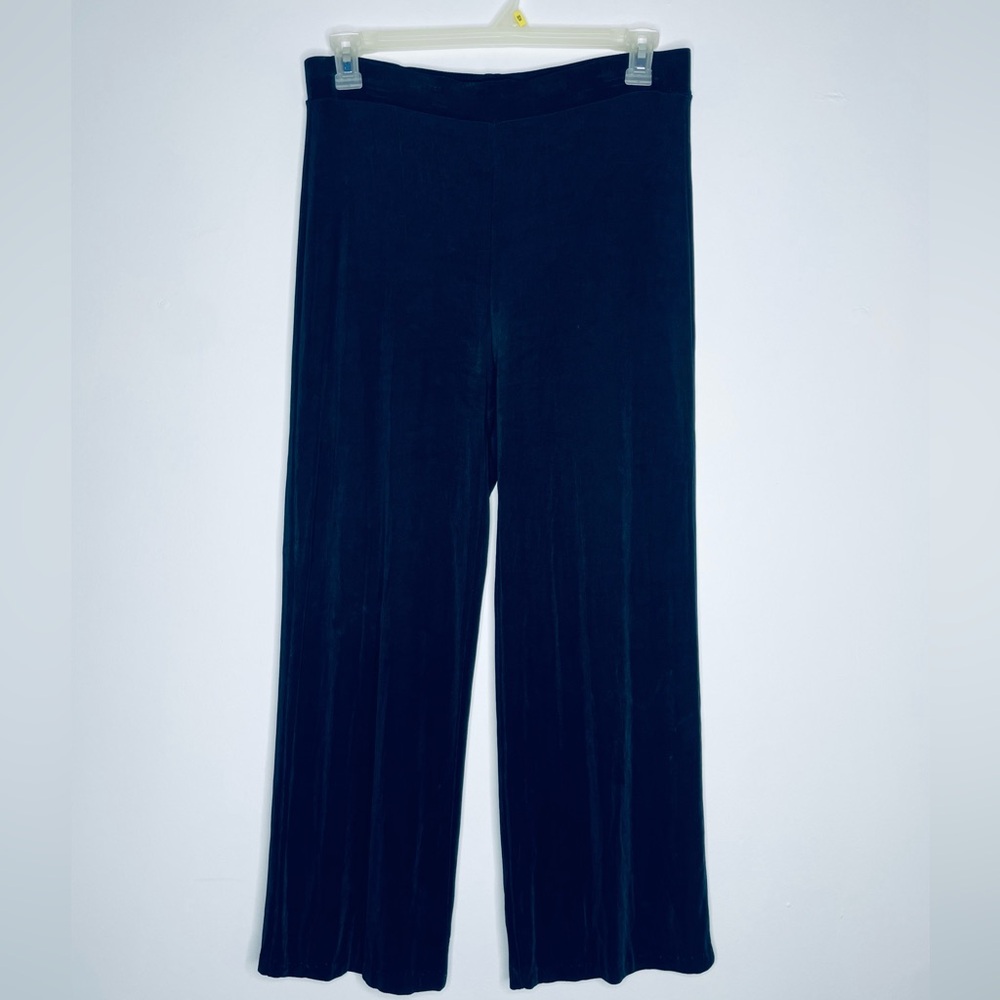 Chico's Travelers Navy Blue Elastic Waistband pull on Knit pants Size 2 Large/12